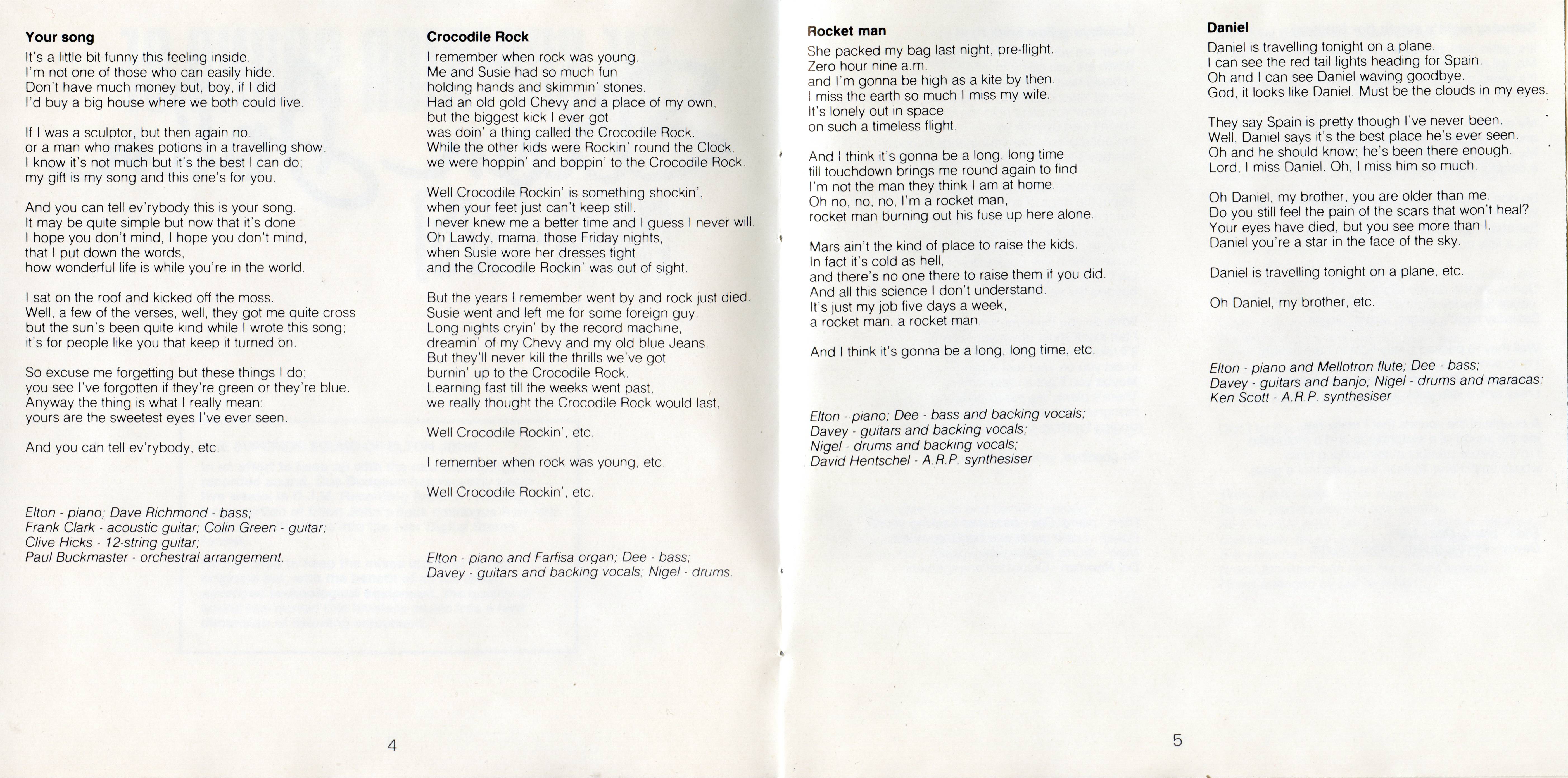 Elton John The Superior Sound 1970 1975 : Booklet03 JPN